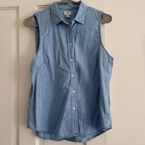 J. Crew Factory Chambray button-up shirt in signature fit